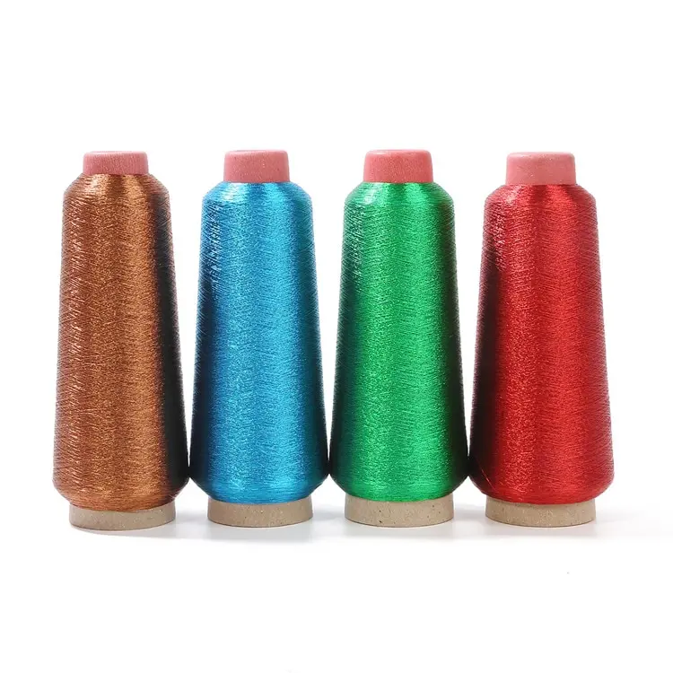 Компьютерная швейная нить 150D золотого/серебряного цвета для вышивки крестиком