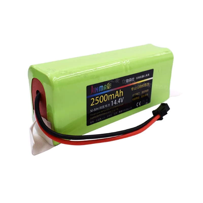 

2500mAh 14.4V New Battery for TCL TXC-25JK Robot Vacuum Cleaner Sweeper NI-MH Rechargeable Accumulator Replacement 2 Lines+Plug