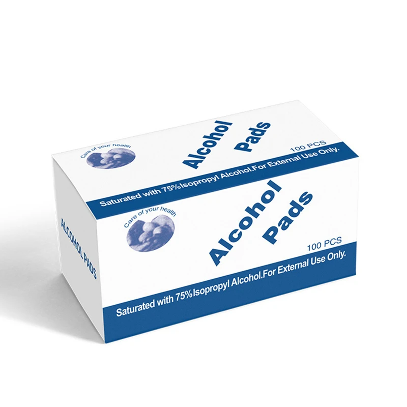 

Brainbow 100 Pcs Alcohol Wet Wipe 75% Disposable Disinfection Prep Swap Pad Antiseptic Skin Cleaning Care Sterilization
