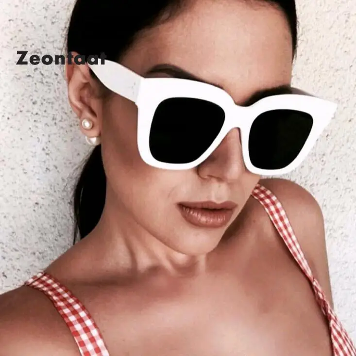 Zeontaat Квадратные Солнцезащитные очки для женщин модные классические женские