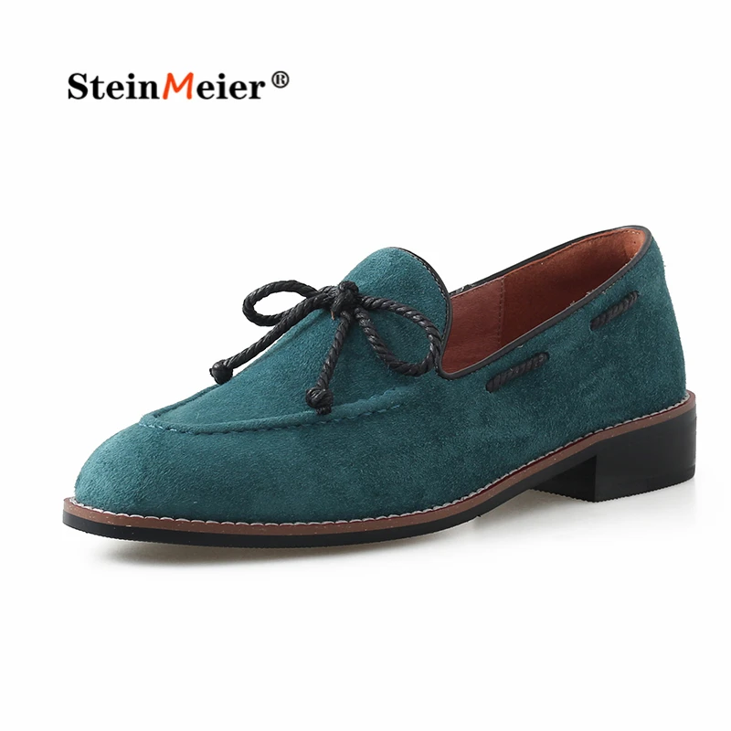 

Женские лоферы из натуральной кожи, на плоской подошве, с круглым носком, без застежки, лоферы с конским волосом, на платформе, броги, Осенняя...