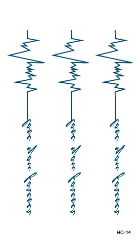 Waterproof Temporary Tattoo Stickers Neck Sexy ECG Letter Small Size Tatto Flash Tatoo Fake Tattoos for Man Girl Women | Красота и