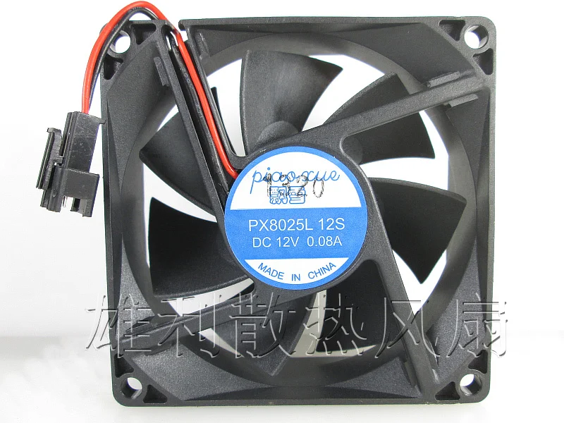 

Новинка PX8025L 12S 12V 0.08A 8CM 8025 80*80*25MM Защита двигателя охлаждение