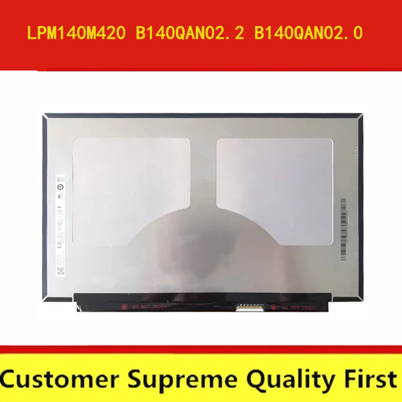 Дисплей LPM140M420 B140QAN02.2 B140QAN02.0 для ноутбука thinkpad X1 Carbon 17/18/19 T480 T490 WQHD Dolby Fru 00NY679 01YU646 60