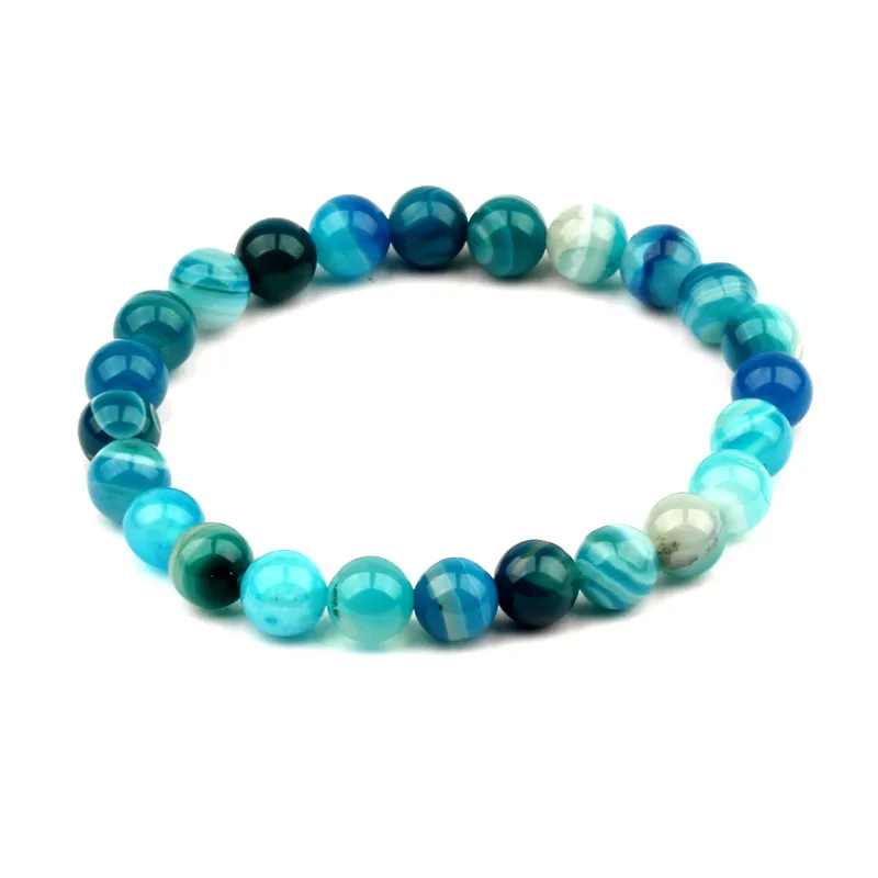 Мода натуральный камень любовь голубой жемчуг мечта полоса Ретро стиль шарм