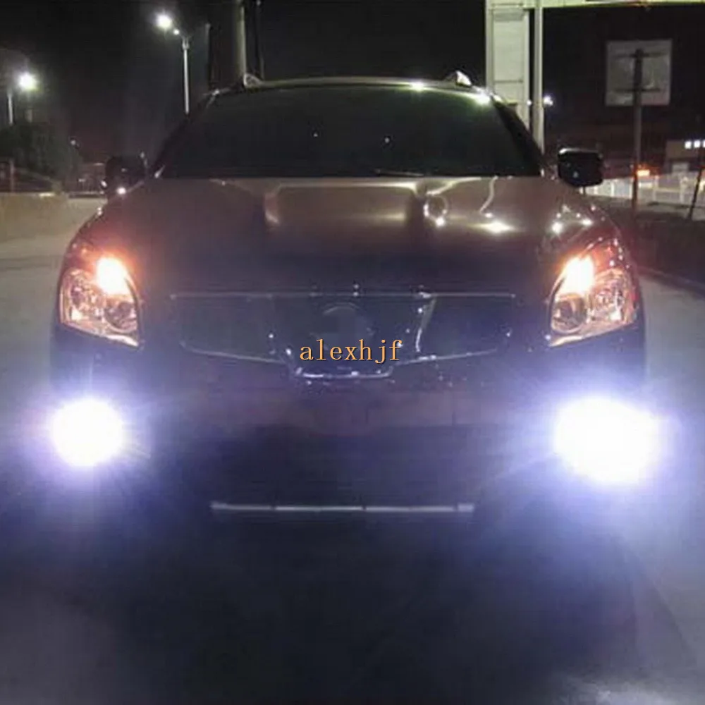 July King 18W 6LEDs H11 LED Fog Lamp Assembly Case for Nissan Dualis Qashqai 2007-2015 6500K 1260LM Daytime Running Lights | Автомобили и