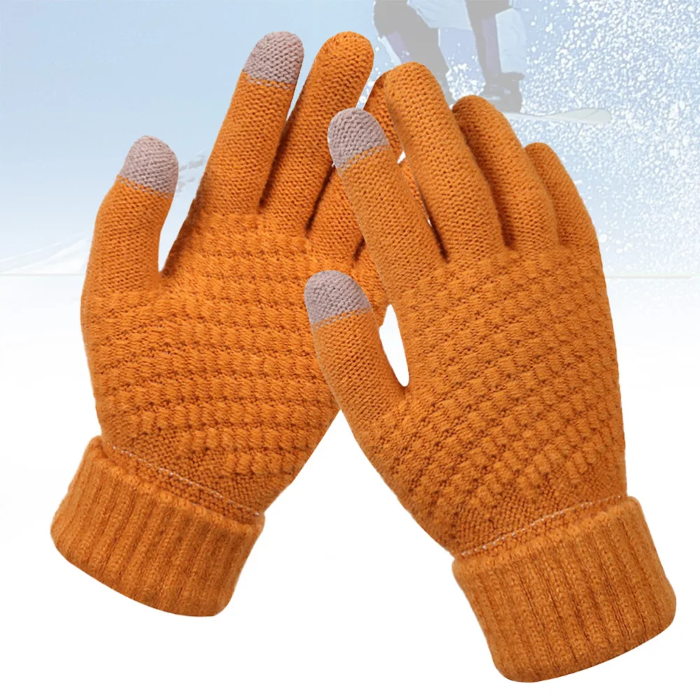 

2 Pair of Creative Unisex Knitted Touch Screen Finger Winter Warm Hands Protection Costume for Outdoor Clim