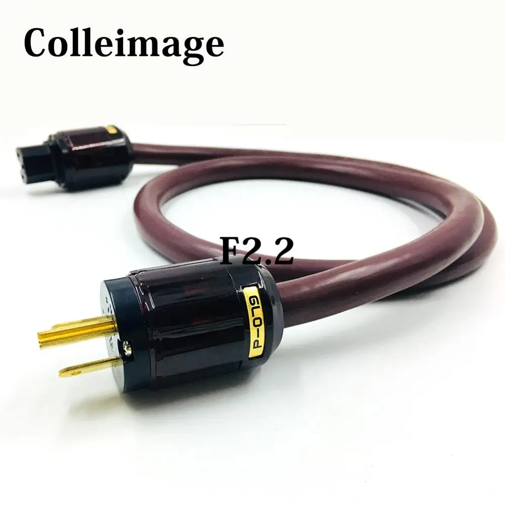 Colleimage CARDAS Золотой ссылка HiFi аудио кабель питания с P-079 и C-079 Разъем США |