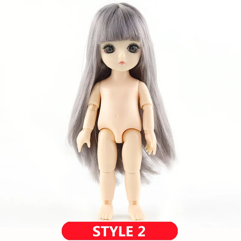 1/12 BJD куклы 13 суставов DIY милые куклы принцессы 16 см 3D глаза ручной работы оригинальные куклы для девочек игрушки для детей подарки на день рождения