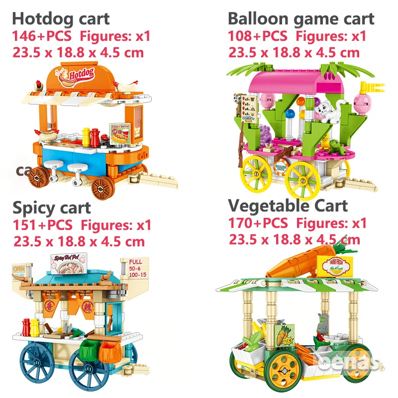 SEMBO город МОС уличный вид друзья творческие суши мороженое грузовик магазин