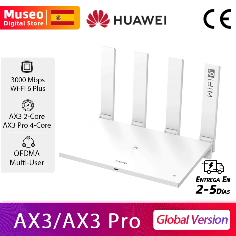 Глобальная версия HUAWEI Wi-Fi AX3/Wi-Fi AX3 Pro беспроводной маршрутизатор двухъядерный 6 +