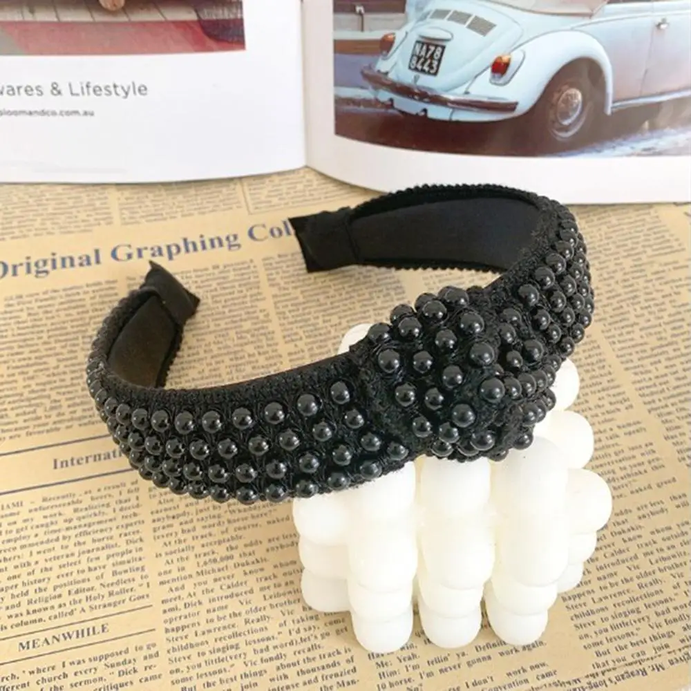 1Pcs Women's Headband Pearl Hairband Flower Lace Accessories Wild Girl Gift Suitable for Any Occasion |