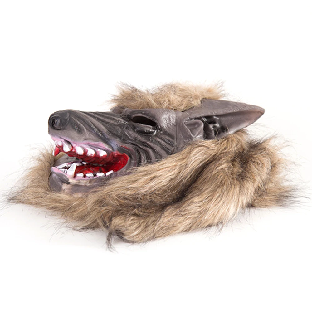 Ужас латексная маска в виде животного волк коготь перчатка платье костюмы