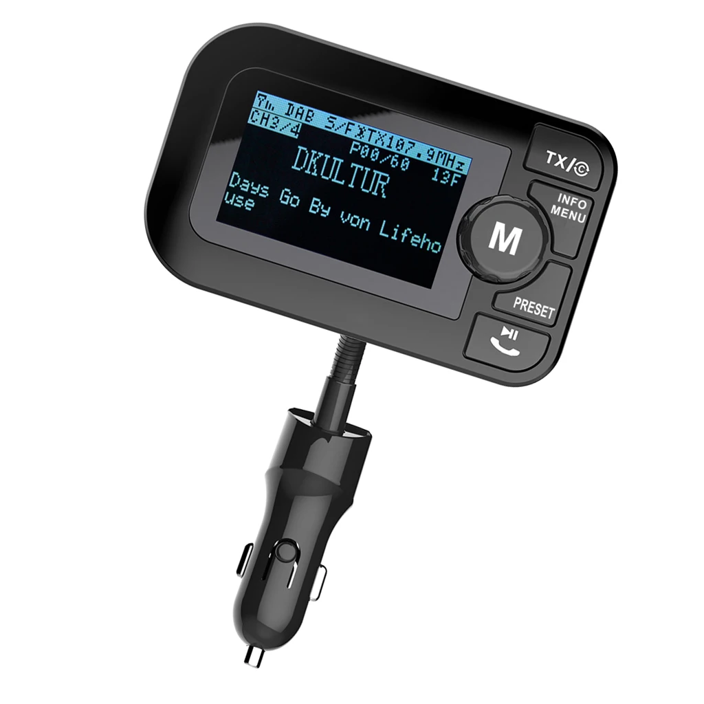 Magaideal в автомобиле DAB + цифровой радиоадаптер fm передатчик Bluetooth
