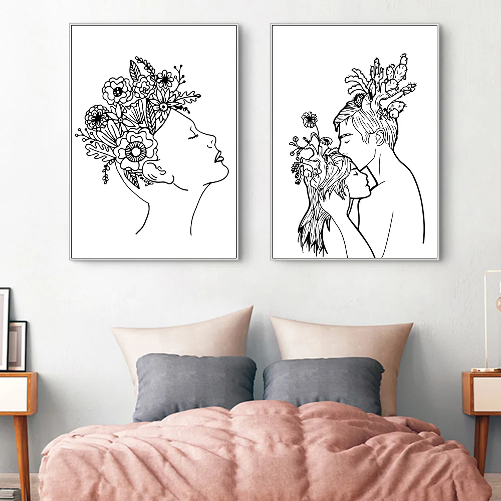 Картина на холсте с цветочным рисунком для девочек поп арт плакаты в стиле