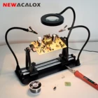 Зажим для печатной платы NEWACALOX, регулируемая ширина, полка для сварки, вспомогательный инструмент для пайки, третья рука
