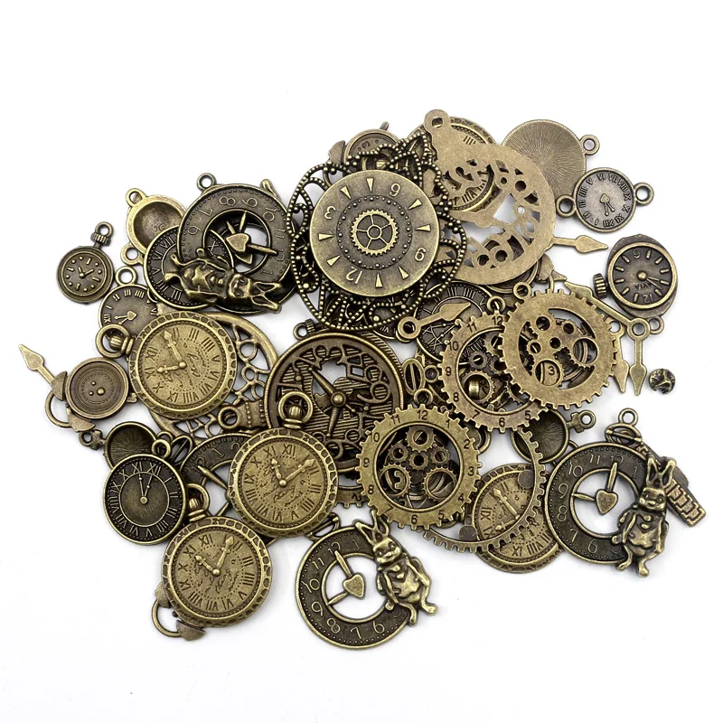 100 шт. смешанный цинковый сплав ювелирные аксессуары Поиск DIY металлический кулон