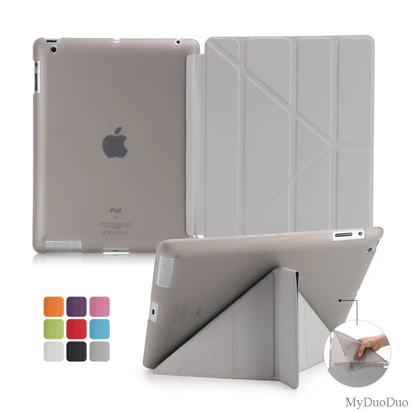 Чехол для Apple iPad 4 силиконовый мягкий чехол-накладка из искусственной кожи умный