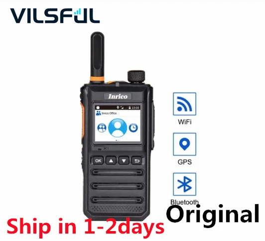 Inrico T640A Android 8.1 4G Network Walkie Talkie Antenna Separate Wireless Military POC Radio with GPS Bluetooth Wifi