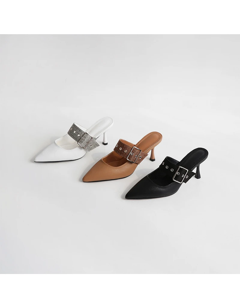 Spring new women's pointed heel shoes