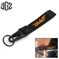 motorcycle embroidered keychain metal key ring buckle universal for ktm duke 125 250 390 200 750 1090 1190 1290 adv accessories