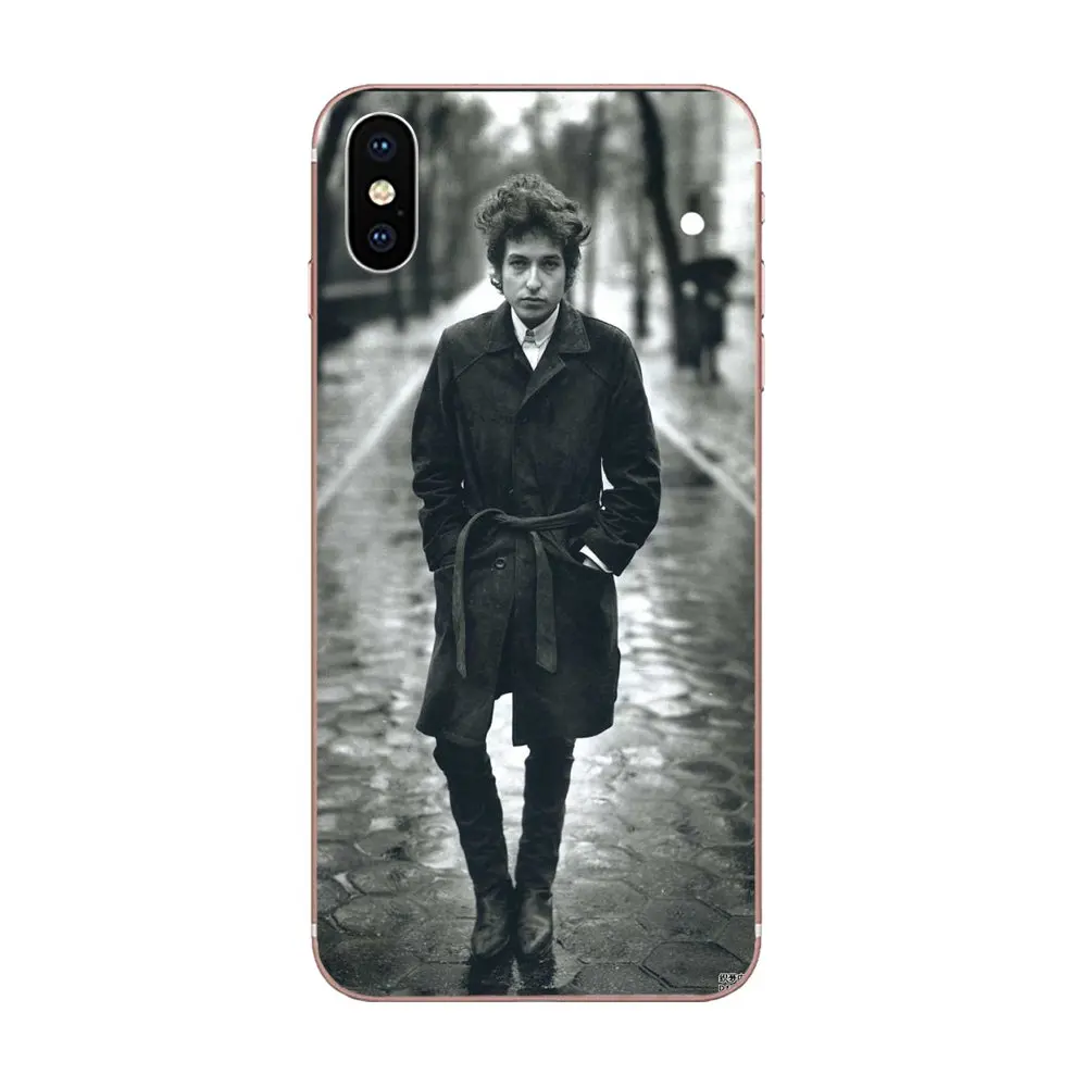 Мягкий модный чехол Bob Dylan черный и белый для Xiaomi Redmi Note 8 8A 8T 10 K30 Pro Motorola G G2 G3 G4 G5 G6 G7