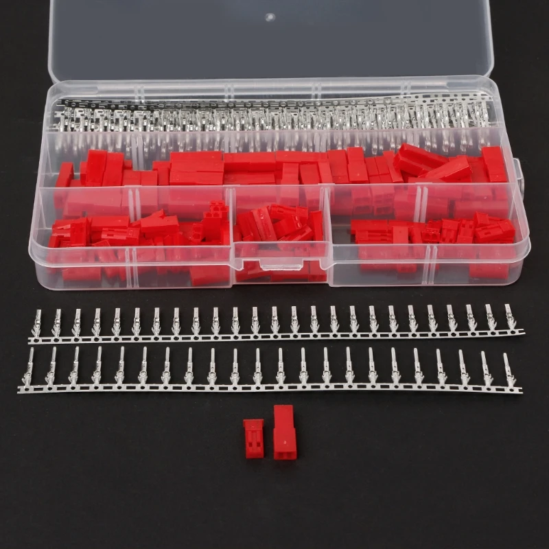 

420Pcs/set JST Connector Plug 2Pin Female Male Crimps RC Battery Connector U4LB