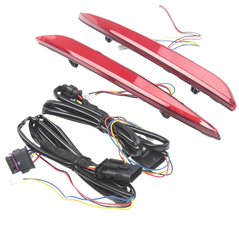 

for Tesla Model 3 Rear Bumper Reflector LED Dynamic Turn Signal Lights Rear Fog Lamps Car Modification Accessories