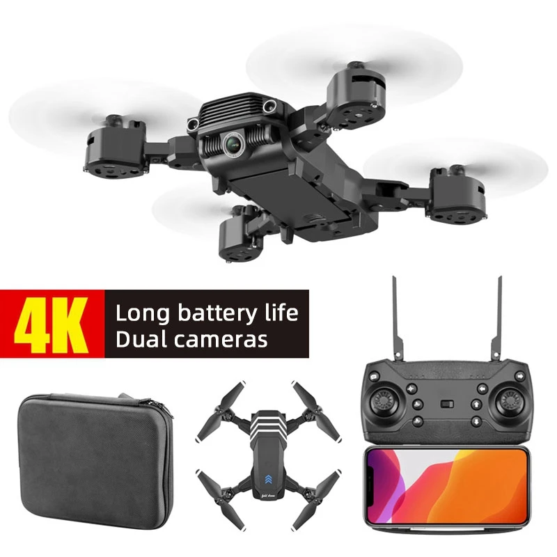 

4K HD LS11 Dual Cameras Mini Drone Profissional Folding FPV Quadcopter Drones With Camera Toys For Children RC Quadcopters Gifts