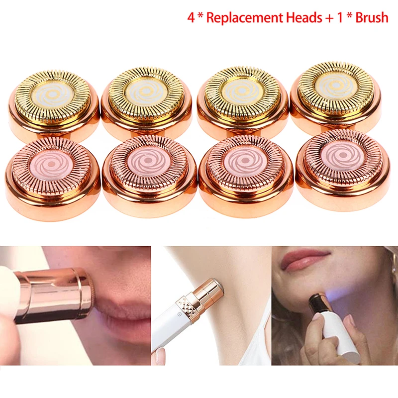 

4 шт., сменные головки для удаления волос на лице
