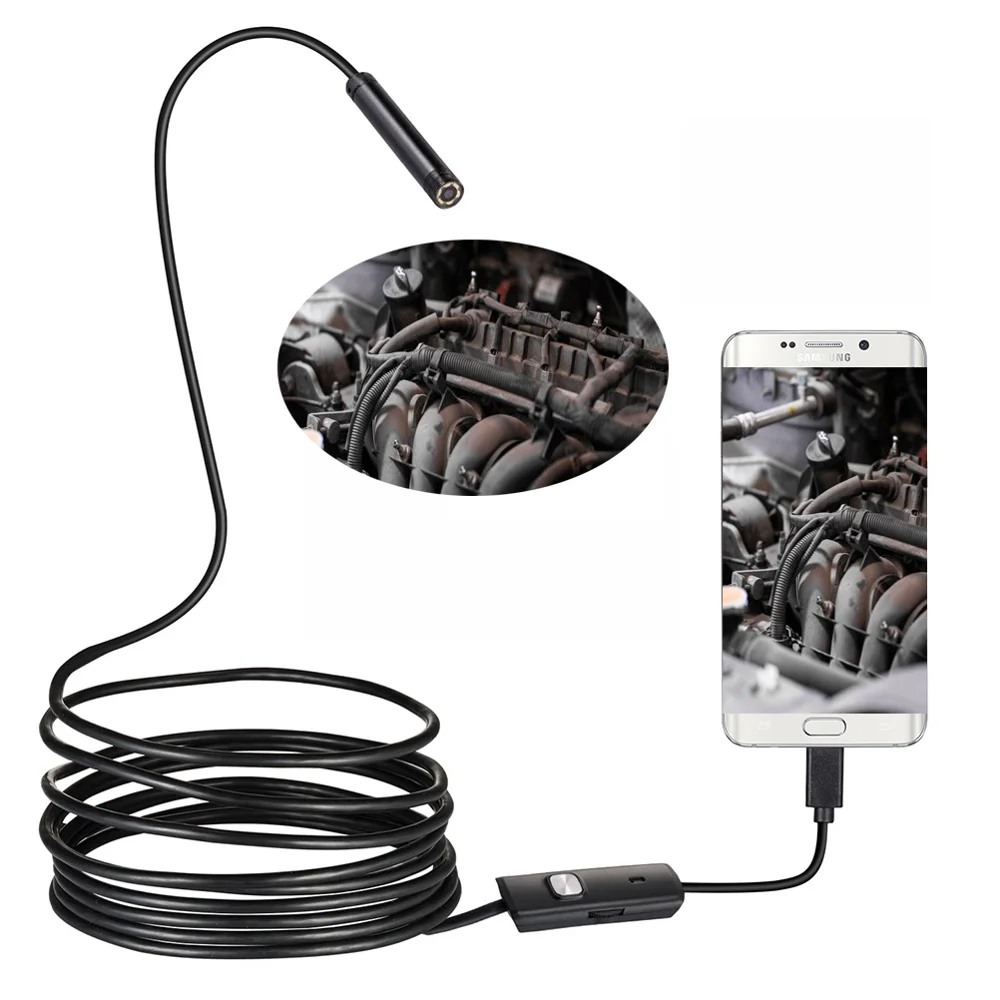 

Car Endoscope Android Smartphone 5.5MM IP67 Borescope 480P Usb Endoscopic 1M Pipe Inspection Snake Mini Camera 1-50Pcs Wholesale