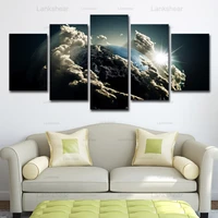 5 pieces ocean cloud planet landscape wall art canvas painting nordic modular posters and prints cuadros room home decoration