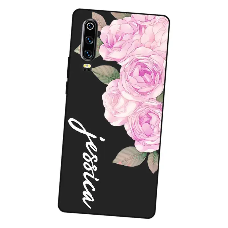 DIY черный мягкий силиконовый чехол из ТПУ для huawei P8 P9 P10 P20 P30 Lite Pro P Smart Plus 2017 2019 |