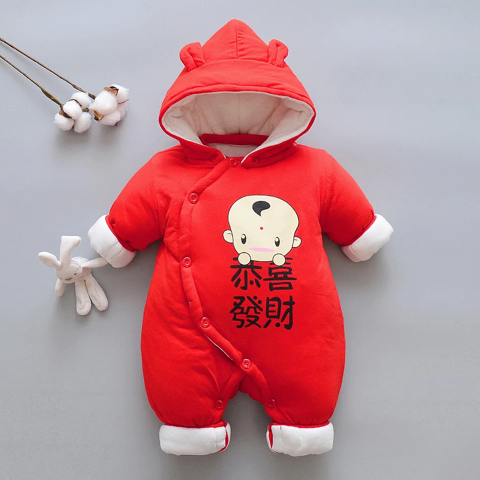 Теплый костюм для новорожденных одежда в китайском стиле Тан маленьких