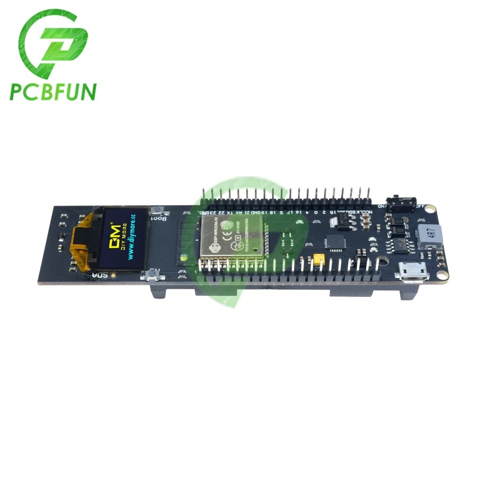 ESP32 ESP-32 ESP8266 0 96 дюймов OLED Дисплей Wi-Fi Bluetooth 3000 мАч 18650 литиевая Защита аккумулятора