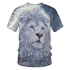 Мужская футболка с принтом тигра, Льва, короля, летний сезон 2021