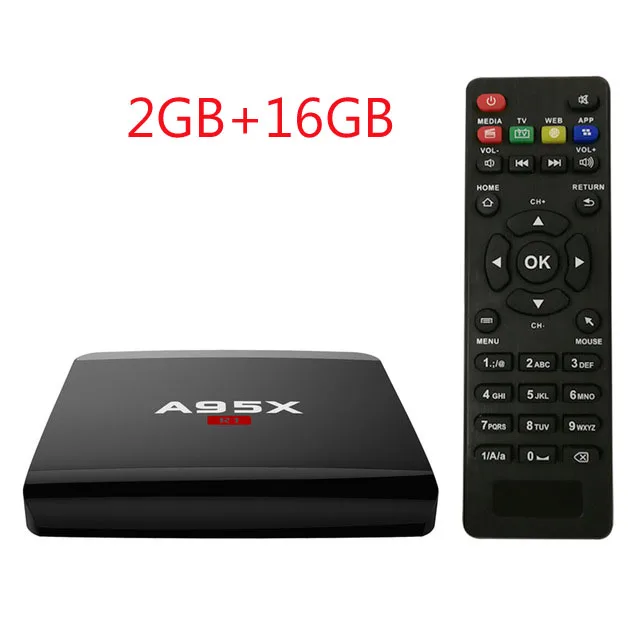 2GB 16GB Android 7,1 ТВ приставка Amlogic S905W четырехъядерный 2 Гб 16 Гб Смарт ТВ видео 3D 4K HD 2,4G Wifi медиаплеер смарт андроид ТВ приставка A95X R1 - Цвет: 2GB 16GB