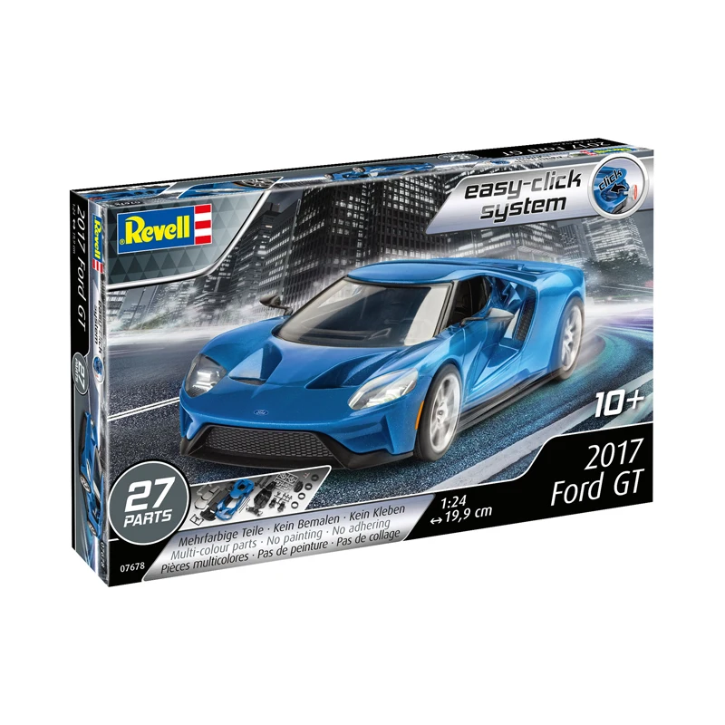 1/24 Revell Сборная модель Игрушечная машина 2017 Ford GT не требуется клея пластиковая