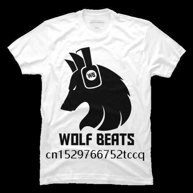 

Модные креативные Графический качественная модная с коротким рукавом мужская футболка волк Beats логотип для мужчин с принтом короткий рукав...