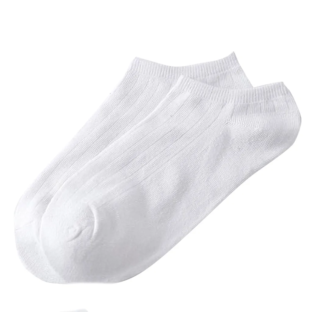 Короткие носки для взрослых однотонные Классические хлопковые женщин и мужчин
