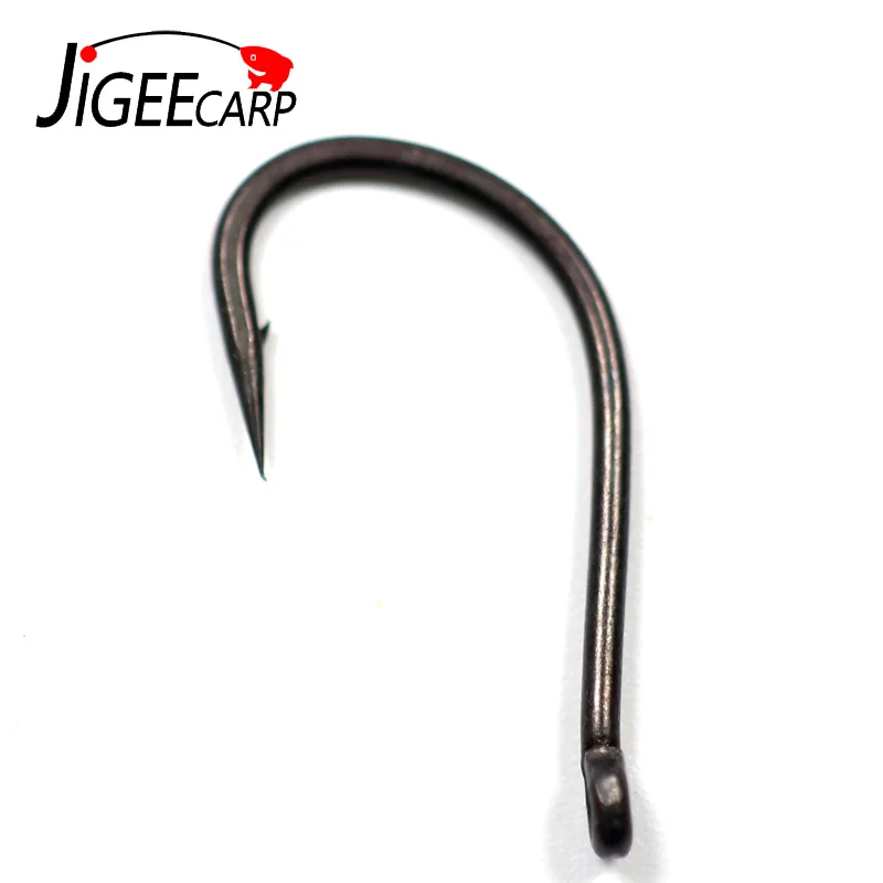 Крючки для карповой рыбалки JIGEECARP #2 #4 #6 #8 30 штук с покрытием из высокоуглеродистой