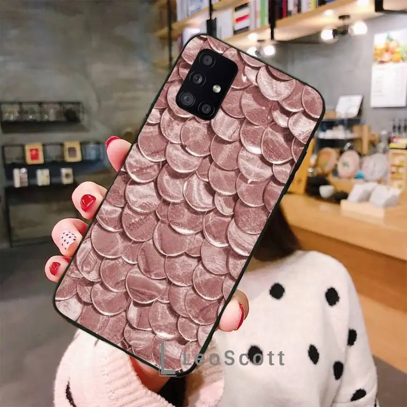 

Marble Gold Rose Glitter Pink Luxury Phone Case For Samsung A50 A51 A52 A71 A31 A21S S8 S9 S10 S20 S21 Plus Fe Ultra
