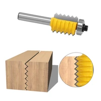 tongue and groove finger joint router bit woodworking reversible glue joint cutter milling cutter flooring cabinet door cutters