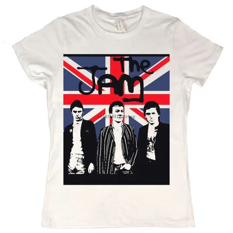

Jam British Flag Women's T-Shirt O-neck T Shirt Homme Short Sleeve