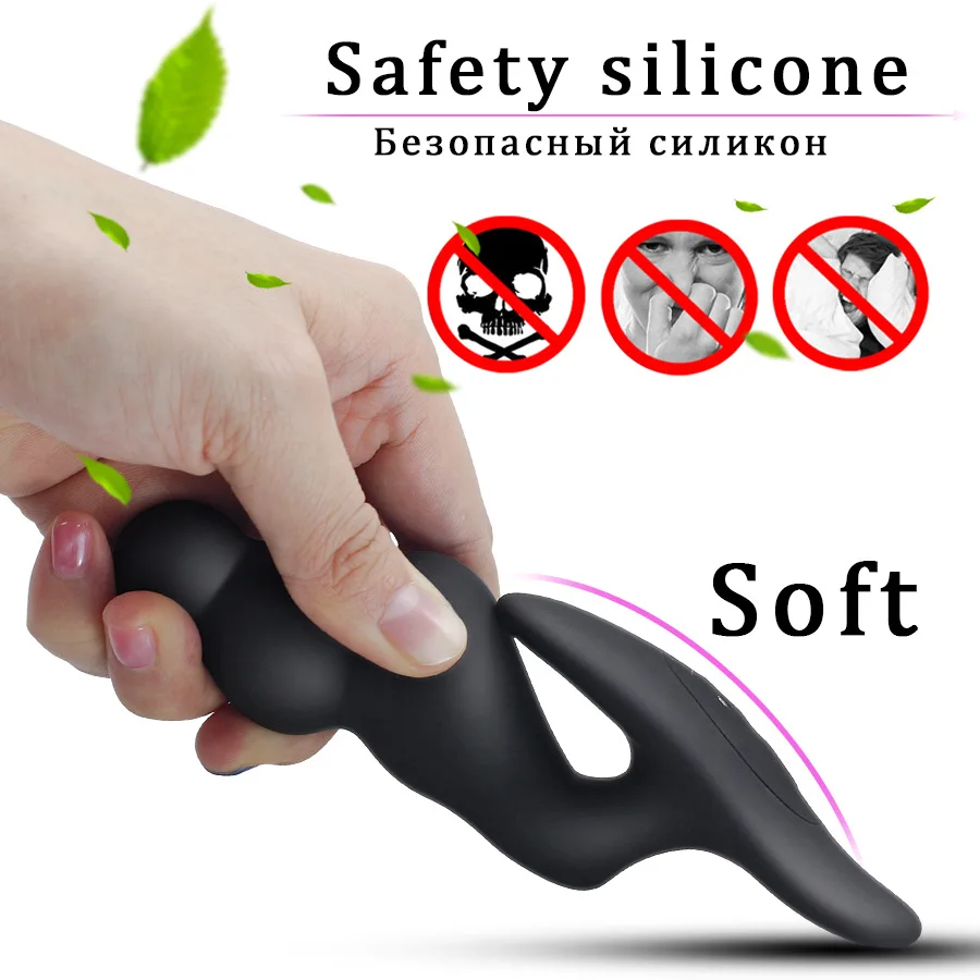 Вращающийся на 360 градусов массажер простаты Анальная пробка Мужской