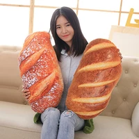 3d simulate ham butter sesame bread model stuffed doll back cushion home decor food plush pillow simulated snack decoration
