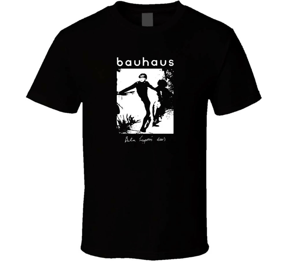 Bauhaus Bela Lugosi античный логотип черная белая футболка мужская бесплатная доставка