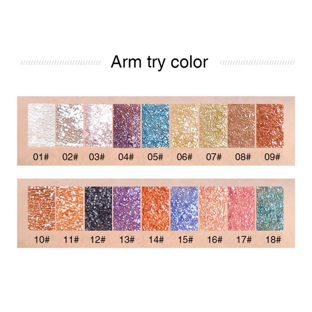 Красочные жидкие тени для век Pudaier водостойкие блестящие пигменты женская