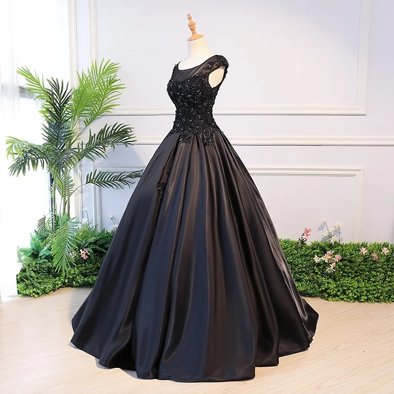 Сексуальное черное бальное платье платья для Quinceanera 15 милое Пышное Платье