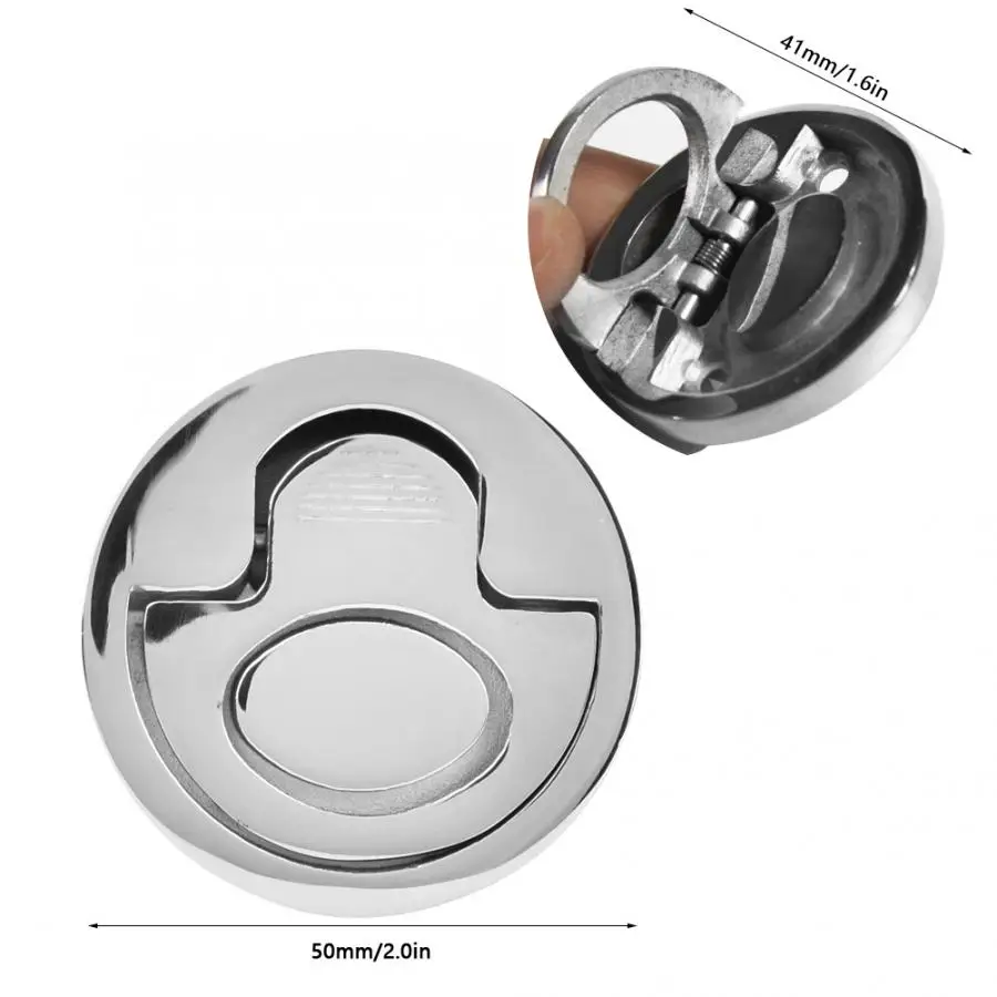 Лодка вытяжное кольцо Круглый Весна ручная для промывания подъемная ручка 50x41 мм